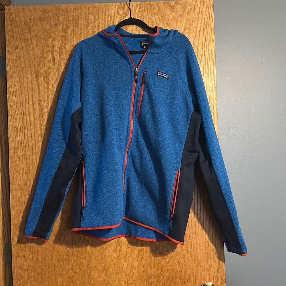Patagonia Blue & Burnt Orange Full-Zip Jacket